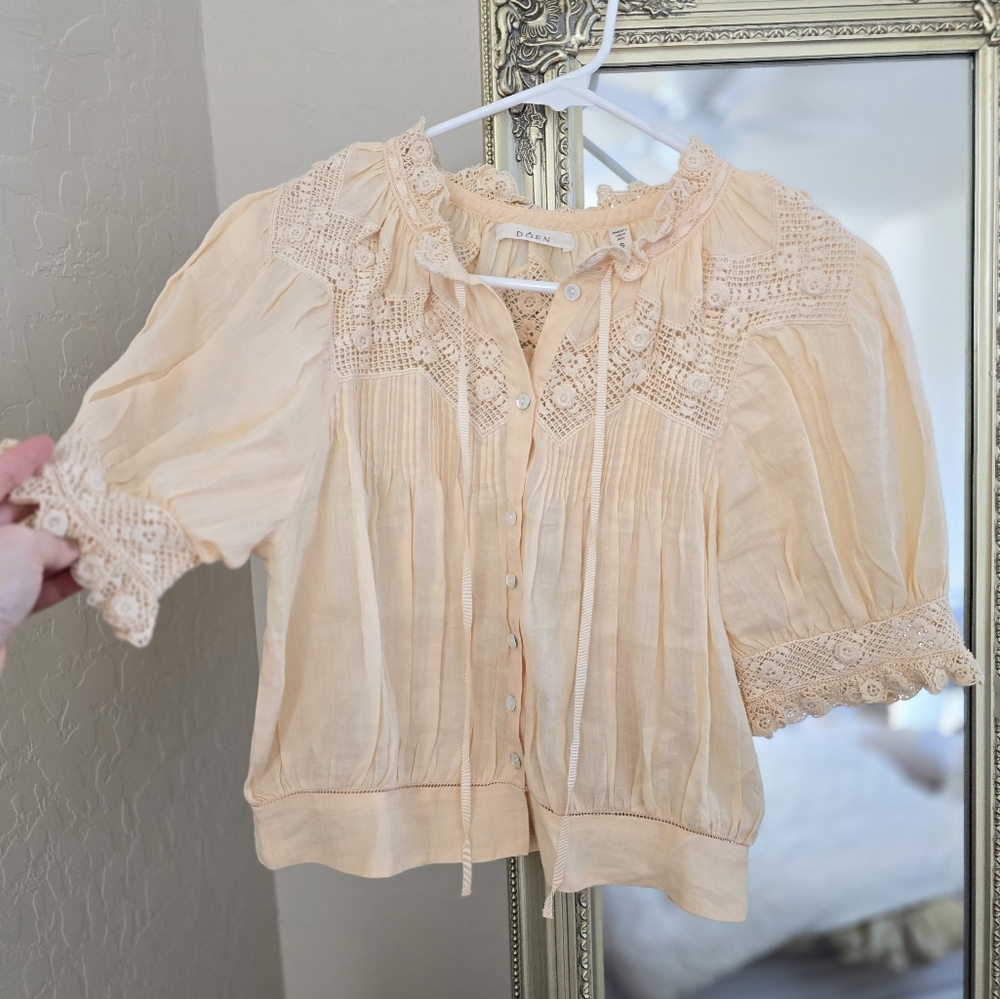 Doen Agatha Top in Peach Blossom
